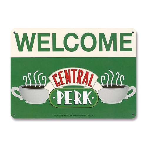 Logoshirt® Friends I Central Perk I Welcome I Blechschild Retro I Magnettafel I Klein I DIN A5 von Logoshirt