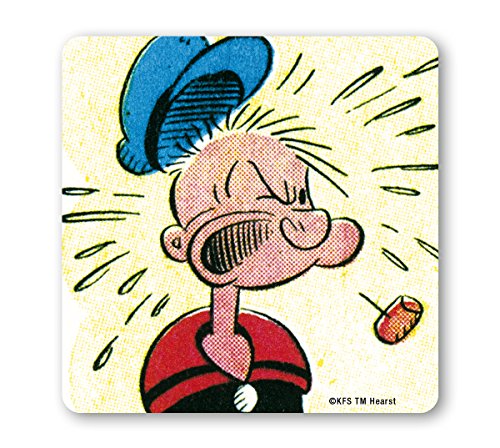 Logoshirt®️ Popeye der Seemann I What The Hell I Untersetzer I Coaster I Kork I 10x10cm I langlebiger Druck I Lizenziertes Originaldesign von Logoshirt
