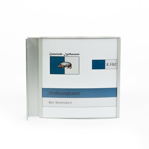 Juno Fahnenschild DIN A3 Hochformat zum Selbstbeschriften inkl. Wandhalterung aus Aluminium, beidseitig sichtbares Nasenschild aus Acrylglas mit Aluminiumrahmen in Silber, konvex gewölbt Juno Fahnenschild DIN A3 Hochformat zum Selbstbeschriften inkl. Wandhalterung aus Aluminium, beidseitig sichtbares Nasenschild aus Acrylglas mit Aluminiumrahmen in Silber, konvex gewölbt von LOGOTEAM