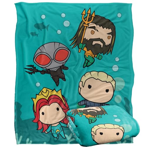 AQUAMAN AQUAMANOptimalweiche Kuscheldecke verlorene Königreich, Silky Touch, 152 x 127 cm von LOGOVISION