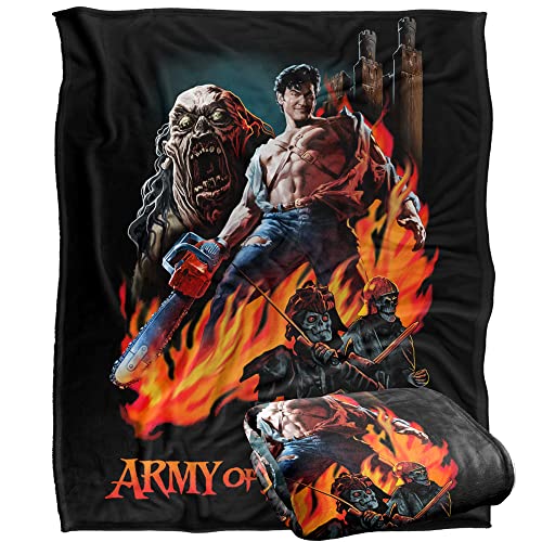 Army of Darkness Decke, 152 x 127 cm, bemalt mit Evil Silky Touch, superweich von LOGOVISION