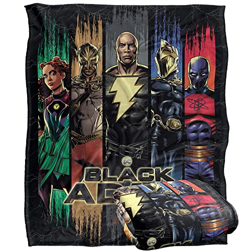 BLACK ADAM Decke Silky Touch, superweich, 152 x 127 cm von LOGOVISION