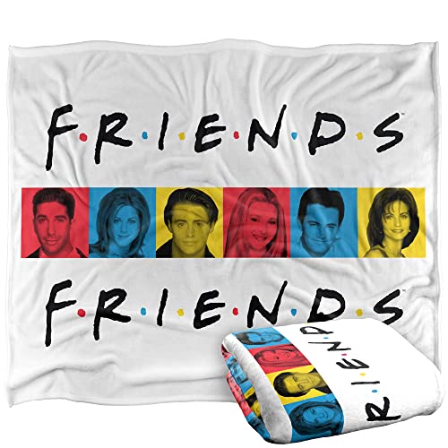 FRIENDS Silky Touch Kuscheldecke, superweich, 152 x 127 cm von LOGOVISION
