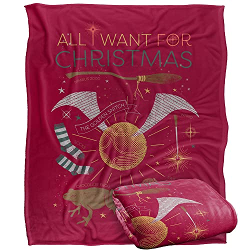 HARRY POTTER Silky Touch Optimalweiche Kuscheldecke, 152 x 127 cm von LOGOVISION