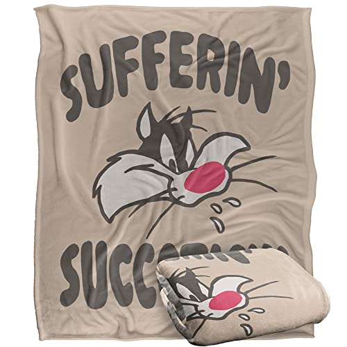 Looney Tunes Tagesdecke, offizielles Lizenzprodukt, seidig, superweich, 152 x 127 cm von LOGOVISION