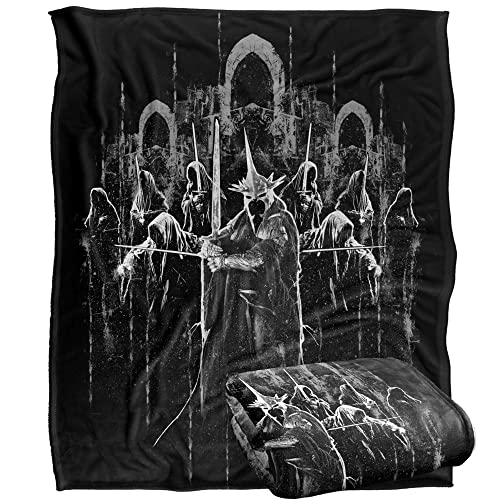 LORD OF THE RINGS Ring Wraiths Silky Touch Superweiche Kuscheldecke, 152 x 127 cm von LOGOVISION