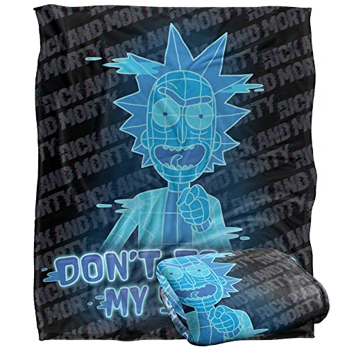 RICK AND MORTY Silky Touch Kuscheldecke, superweich, 152 x 127 cm von LOGOVISION