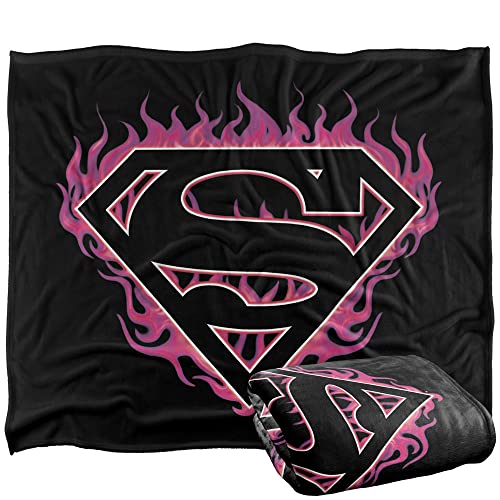 SUPERMAN Logo-Decke mit Silky Touch, superweich, 152 x 127 cm von LOGOVISION