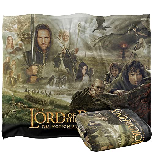 Lord of The RINGSDer Herr der Ringe Seidige Kuscheldecke, Optimalweich, 152 x 127 cm von LOGOVISION