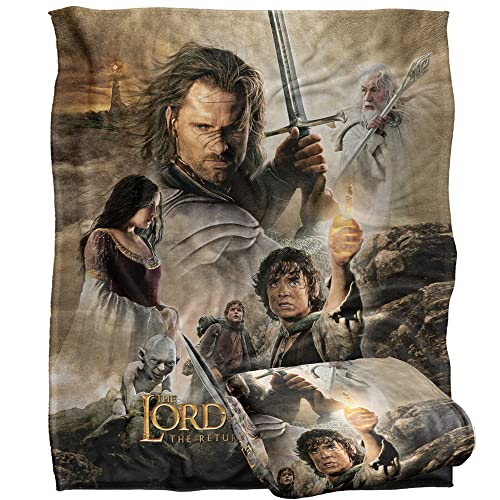 Lord of The RINGSDer Herr der Ringe Seidige Kuscheldecke, Optimalweich, 152 x 127 cm von LOGOVISION