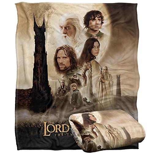 Lord of The RINGSDer Herr der Ringe Seidige Kuscheldecke, Optimalweich, 152 x 127 cm von LOGOVISION