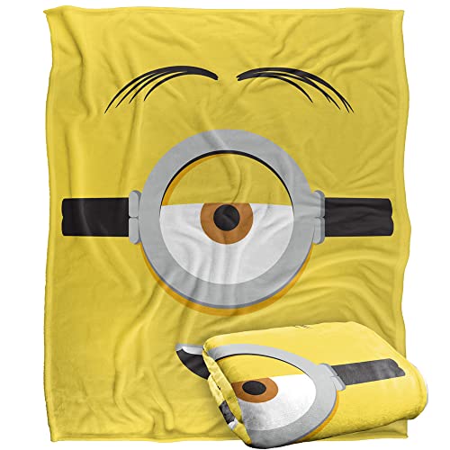 MINIONS Decke, 152 x 127 cm, Stuart Face Silky Touch, Optimalweich MINIONS Decke, 152 x 127 cm, Stuart Face Silky Touch, Optimalweich von LOGOVISION