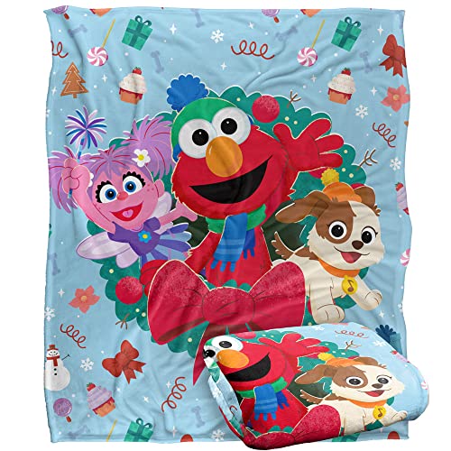 Sesame Street Furry Friends Forever Elmo Abby Wreath Kuscheldecke für Kinder, seidig, 152 x 127 cm, Kranz Sesame Street Furry Friends Forever Elmo Abby Wreath Kuscheldecke für Kinder, seidig, 152 x 127 cm, Kranz von LOGOVISION