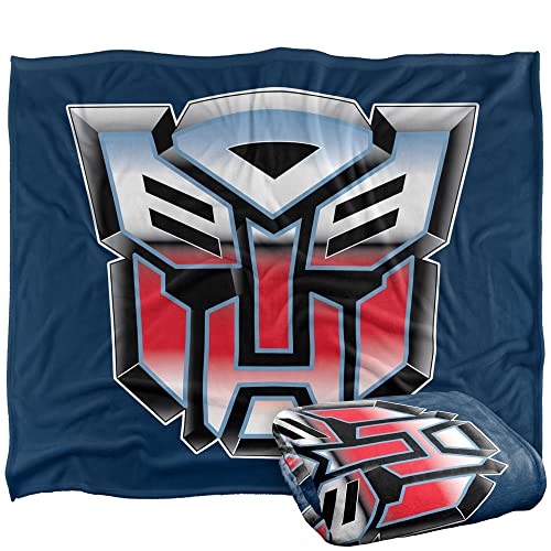 TRANSFORMERS Superweiche Überwurfdecke mit Airbrush-Logo Autobot, Silky Touch, 152 x 127 cm von LOGOVISION