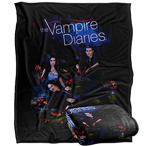 VAMPIRE DIARIES Silky Touch Kuscheldecke, Optimalweich, 152 x 127 cm von LOGOVISION