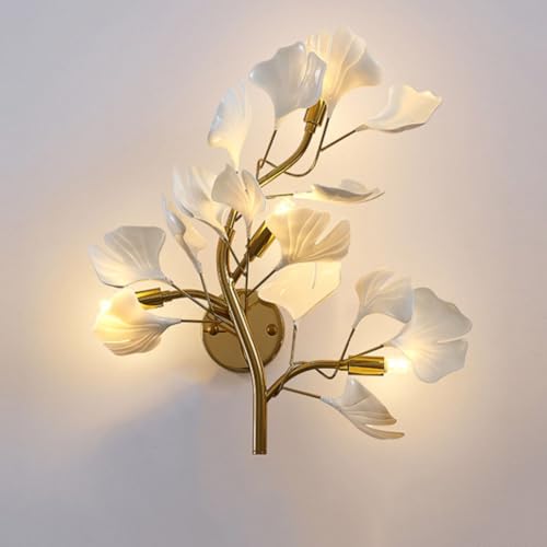 LOGT Ginkgo Wandleuchte LED Innen 3 Farbtemperatur 3000K/4500k/6000K Wandlampe Metall Wanddeko Wandbeleuchtung Moderne Dekorative Nachttischlampe G9 für Schlafzimmer Wohnzimmer Kinderzimmer LOGT Ginkgo Wandleuchte LED Innen 3 Farbtemperatur 3000K/4500k/6000K Wandlampe Metall Wanddeko Wandbeleuchtung Moderne Dekorative Nachttischlampe G9 für Schlafzimmer Wohnzimmer Kinderzimmer von LOGT