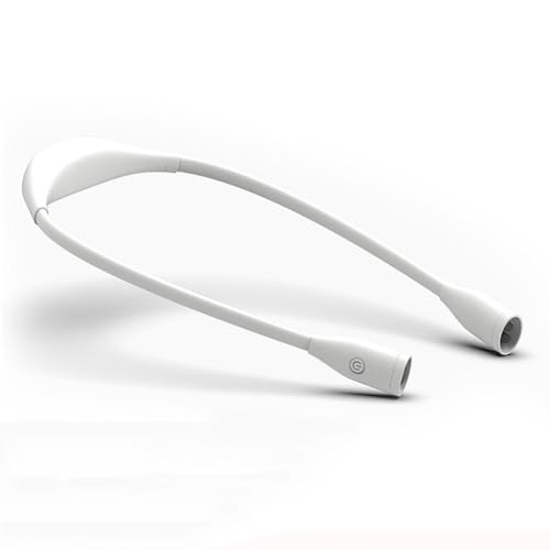 LOGT Hals Leselampe Buch, Buchlampe Wiederaufladbar, Leichte und Flexible Buchlicht mit 3 Farben Helligkeit Einstellbar, Biegbare Arme, Halslampe für Lesen Stricken Häkeln Nähen Campen Reparieren LOGT Hals Leselampe Buch, Buchlampe Wiederaufladbar, Leichte und Flexible Buchlicht mit 3 Farben Helligkeit Einstellbar, Biegbare Arme, Halslampe für Lesen Stricken Häkeln Nähen Campen Reparieren von LOGT