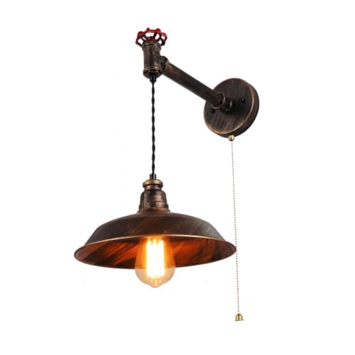LOGT Kreative Wasserrohr Wandleuchte Innen Vintage Deko Wandlampe mit Schalter Industrial Retro Lampe Metall und Kabel E27 Schwarz Wandbeleuchtung Wandmontage für Treppenhaus Flur Cafe Bar LOGT Kreative Wasserrohr Wandleuchte Innen Vintage Deko Wandlampe mit Schalter Industrial Retro Lampe Metall und Kabel E27 Schwarz Wandbeleuchtung Wandmontage für Treppenhaus Flur Cafe Bar von LOGT