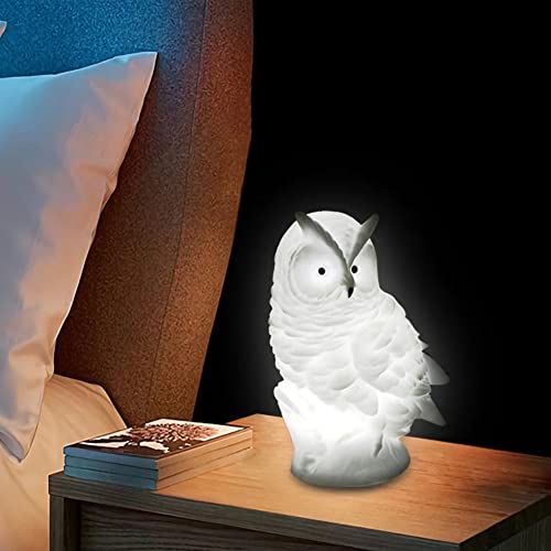 LOGT LED Eule Nachtlicht Kinder Nachtlampe Kinderzimmer Tier Babylicht, Baby Schlummerlicht, Einschlafhilfe Lampe, Schlafzimmer Nachttischlampe Für Babyzimmer Wohnräume Camping von LOGT