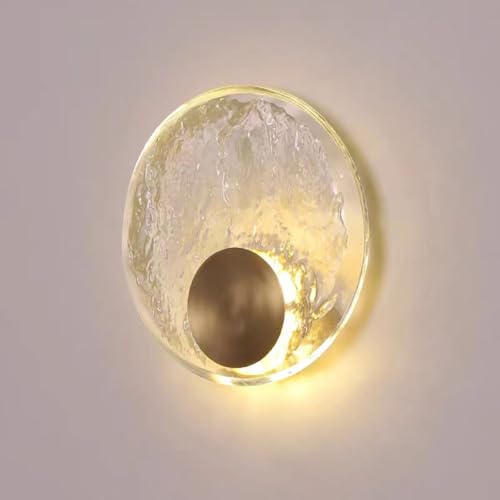 LOGT LED Kristall Wandlampe Gold Runde Wandleuchte Innen Luxus K9 Glas Lampe Moderne Dimmbar Wandbeleuchtung Up Down Beleuchtung Licht Wand Deko 3000K/4500k/6000k für Schlafzimmer Wohnzimmer LOGT LED Kristall Wandlampe Gold Runde Wandleuchte Innen Luxus K9 Glas Lampe Moderne Dimmbar Wandbeleuchtung Up Down Beleuchtung Licht Wand Deko 3000K/4500k/6000k für Schlafzimmer Wohnzimmer von LOGT