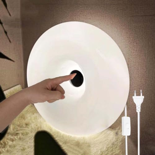 LOGT LED Orange Donut Wandlampe mit Kabel und Stecker Wandleuchte Dimmbar Glas Donut Lampe Wand mit Touch Control Rund Deko Wandbeleuchtung 12W 3000K-6000K Ring für Wohnzimmer ESS Schlafzimm LOGT LED Orange Donut Wandlampe mit Kabel und Stecker Wandleuchte Dimmbar Glas Donut Lampe Wand mit Touch Control Rund Deko Wandbeleuchtung 12W 3000K-6000K Ring für Wohnzimmer ESS Schlafzimm von LOGT