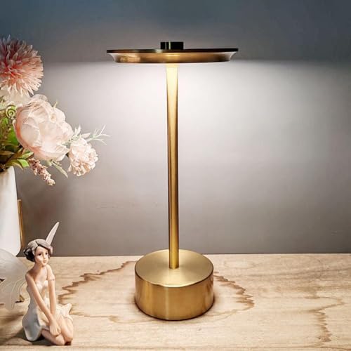 LOGT LED Solar Tischlampe Kabellos Akku Tischleuchte USB-C Aufladbar Solarbetriebene Tischleuchte Dimmbare 3 Farbtemperatur Nachttischlampe Innen Außen Wohnzimmer Schlafzimmer Campinglampe,Gold LOGT LED Solar Tischlampe Kabellos Akku Tischleuchte USB-C Aufladbar Solarbetriebene Tischleuchte Dimmbare 3 Farbtemperatur Nachttischlampe Innen Außen Wohnzimmer Schlafzimmer Campinglampe,Gold von LOGT