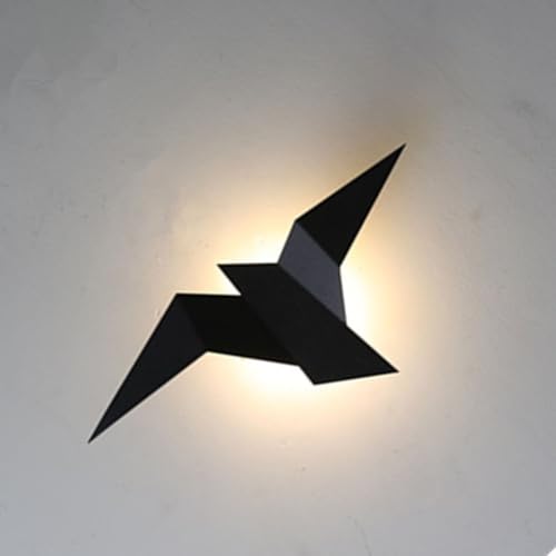 LOGT LED Wandleuchte Tiere Vogel Wandlampe Innen Modern Kreativ Dekoration Wandbeleuchtung 3000K Warmweiß Bettlampe Metall Acryl Nachttischlampen 2W für Esszimmer, Badezimmer, Dachboden,Schwarz LOGT LED Wandleuchte Tiere Vogel Wandlampe Innen Modern Kreativ Dekoration Wandbeleuchtung 3000K Warmweiß Bettlampe Metall Acryl Nachttischlampen 2W für Esszimmer, Badezimmer, Dachboden,Schwarz von LOGT