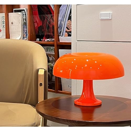 LOGT Orange Tischlampe LED Pilz Tischleuchte mit USB Kabel Nachtlicht Innen Dimmbar Nachttischlampe Moderne Beleuchtung Tischlichter Mushroom Dekoration Lampe für Schlafzimmer Wohnzimmer,Orange von LOGT