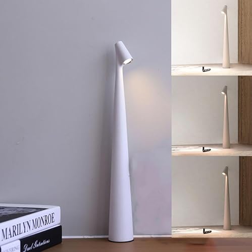 LOGT Tischlampe Kabellos Touch Dimmbare LED Akku Tischleuchte Tragbar USB Aufladbar Nachttischlampe Wiederaufladbar Leseleuchte 3000K Warmweiß für Esstisch Schlafzimmer Camping Balkon,Weiß LOGT Tischlampe Kabellos Touch Dimmbare LED Akku Tischleuchte Tragbar USB Aufladbar Nachttischlampe Wiederaufladbar Leseleuchte 3000K Warmweiß für Esstisch Schlafzimmer Camping Balkon,Weiß von LOGT