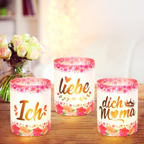 LOHAME 6 Stück Windlicht Tischdeko Mama Muttertag Tisch Deko Mutter Teelicht Geburtstag Dekoration Windlichter Ich Liebe Dich Mama Geschenk Teelichthalter für Teelichter LED Kerzen LOHAME 6 Stück Windlicht Tischdeko Mama Muttertag Tisch Deko Mutter Teelicht Geburtstag Dekoration Windlichter Ich Liebe Dich Mama Geschenk Teelichthalter für Teelichter LED Kerzen von LOHAME