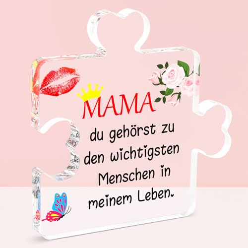 LOHAME Mama Geschenk Muttertagsgeschenk Geburtstagsgeschenk für Mama Muttertag Geburtstag Geschenk von Tochter oder Sohn Acryl Block Puzzle mit Spruch Ich Liebe Dich Mama Geschenk für Mutter LOHAME Mama Geschenk Muttertagsgeschenk Geburtstagsgeschenk für Mama Muttertag Geburtstag Geschenk von Tochter oder Sohn Acryl Block Puzzle mit Spruch Ich Liebe Dich Mama Geschenk für Mutter von LOHAME
