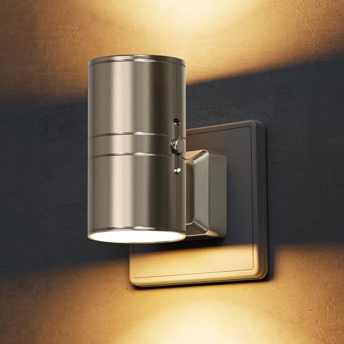 LOHAS-LED Nachtlicht Steckdose, Nachtlicht mit Dämmerungssensor [1 Stück], 0-100LM, 3000K Warmweiß, Dimmbares Steckdosenlicht für Flur, Schlafzimmer, Treppe, Badezimmer, Weiß Chrom von LOHAS-LED