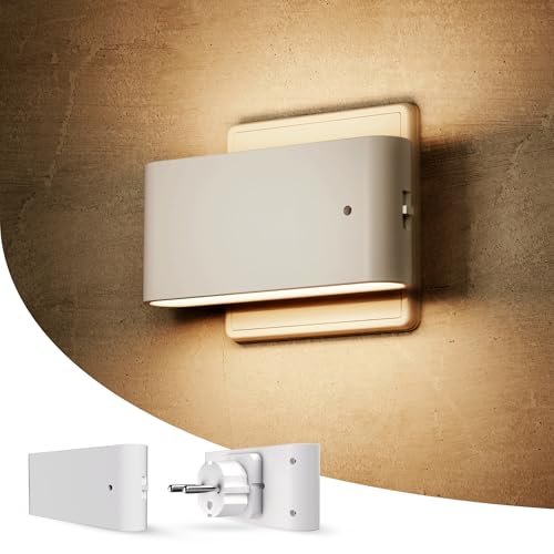 LOHAS-LED Nachtlicht Steckdose, Nachtlicht mit Lichtsensor Warmweiß 3000K, 2er-Pack Dimmbar Nachtlicht mit Dämmerungssensor, 0-100lm Helligkeit einstellbar für Schlafzimmer, Treppe, Flur, Küche von LOHAS-LED