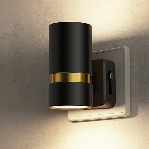 LOHAS-LED Nachtlicht Steckdose mit Dämmerungssensor, 1 Stück Modernes Nachtlicht, Helligkeit Einstellbar 0–100 LM, Warmweiß 3000K, Steckdosenlicht für Schlafzimmer, Küche, Treppen, Kinderzimmer von LOHAS-LED