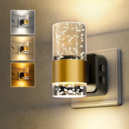 LOHAS-LED Nachtlicht Steckdose mit Dämmerungssensor, 3CCT-Anpassung, Einstellbare Helligkeit 0-100LM, Moderne LED Steckdosenlicht für Flur, Treppe, Schlafzimmer, Küche, Badezimmer von LOHAS-LED