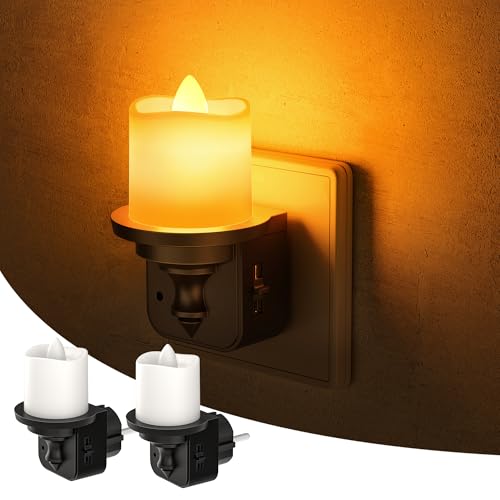 LOHAS-LED Nachtlicht mit Dämmerungssensor, Helligkeit einstellbar 0-100lm, Nachtlicht Steckdose LED-Kerzen-Design für Schlafzimmer, Küche, Badezimmer, Flur, 2er-Pack LOHAS-LED Nachtlicht mit Dämmerungssensor, Helligkeit einstellbar 0-100lm, Nachtlicht Steckdose LED-Kerzen-Design für Schlafzimmer, Küche, Badezimmer, Flur, 2er-Pack von LOHAS-LED