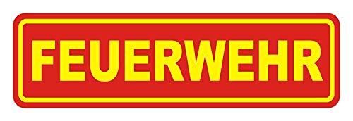 Magnetschild FEUERWEHR | Schild magnetisch | lieferbar in drei Größen (35 x 10 cm) von LOHOFOL