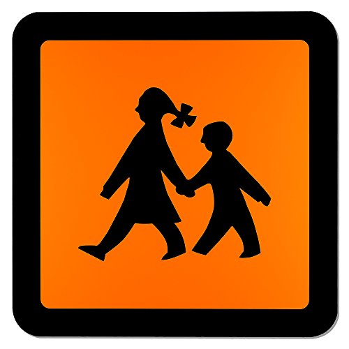 LOHOFOL Magnetschild Schulbusschild Warntafel Schulbustafel Magnettafel Schild magnetisch (40 x 40 cm) von LOHOFOL