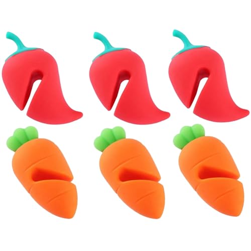 Silikon Deckelheber 6 Stück Topf Pfanne Überlaufstopper Schutz Spill Stopper Topfdeckelheber Deckel Offen Halten Hitzebeständige Halterung Küchenhelfer für Suppentopf Kochtopf Silikon Deckelheber 6 Stück Topf Pfanne Überlaufstopper Schutz Spill Stopper Topfdeckelheber Deckel Offen Halten Hitzebeständige Halterung Küchenhelfer für Suppentopf Kochtopf von LOHOM