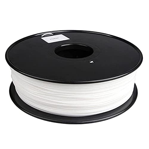 3D-Druckerfilament, Verbrauchsmaterial 3D-Drucker, PMMA-Acrylmaterial, Gute Wetterbeständigkeit, Gute Steifigkeit, 1,75 Mm, 1Kg Spule,Weiß von LOHU