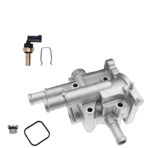 Auto-Thermostat 96984103 96817255 Motor Aluminium Kühlung Thermostat Gehäuse Abdeckung & Sensor/Fit for Cruze Chevrolet Opel Astra Zafira Signum Vectra Thermostat Kompatibel(2) von LOHWSTRFG