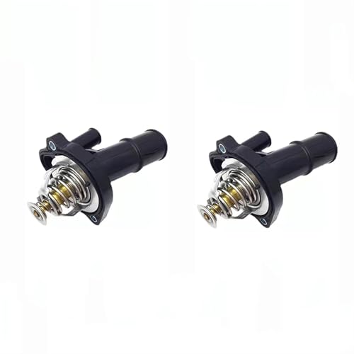 Auto-Thermostat Auto Kühlmittel Thermostat Gehäuse/Fit for LAND ROVER Freelander 2 Evoque Range Rover Discovery Sport Ford Thermostat LR027158 2,0 L Thermostat Kompatibel(2pcs) von LOHWSTRFG