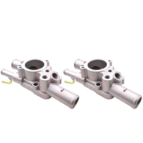 Auto-Thermostat Kühlmittelthermostatgehäuse Gehäuse Wasserauslass/Passend for Toyota Corolla 1992-1997 Toyota PASEO STARLET 16333-11211 16333-11210 Thermostat Kompatibel(2PCS) von LOHWSTRFG