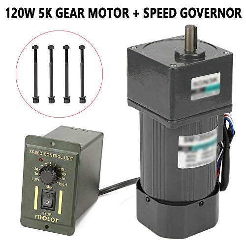 AC220V 120W Wechselstrom-Getriebemotor 0-270 U/min Gear Motor Elektromotor Hohe Drehmomente Einstellbarer Einphasen Asynchron Getriebemotor mit Drehzahlregler AC220V 120W Wechselstrom-Getriebemotor 0-270 U/min Gear Motor Elektromotor Hohe Drehmomente Einstellbarer Einphasen Asynchron Getriebemotor mit Drehzahlregler von LOIRIIC