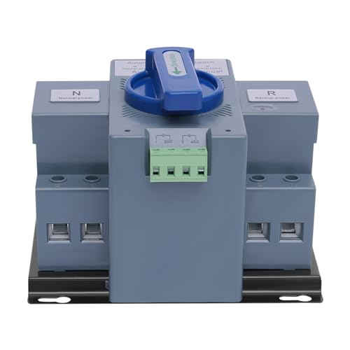 Dual Netzteil Switches, 2P 63A 220V Dual Power Automatischer Umschalter Transferschalter Lastumschalter Doppeltransferschalter für Haushaltsstrom, Wechselrichter, Solar, Große Orte Dual Netzteil Switches, 2P 63A 220V Dual Power Automatischer Umschalter Transferschalter Lastumschalter Doppeltransferschalter für Haushaltsstrom, Wechselrichter, Solar, Große Orte von LOIRIIC