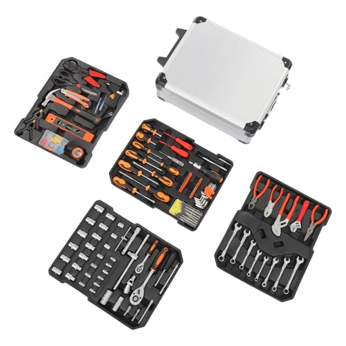 Hardware-Werkzeugsatz,187-teilig Werkzeug Set im Kohlenstoffstahl Werkzeugkoffer,mit 4 Fächern, für Auto|DIY Reparatur und Wartung, für Haushalt, Garage & Werkstatt Hardware-Werkzeugsatz,187-teilig Werkzeug Set im Kohlenstoffstahl Werkzeugkoffer,mit 4 Fächern, für Auto|DIY Reparatur und Wartung, für Haushalt, Garage & Werkstatt von LOIRIIC