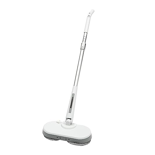 Kabellos Elektrischer Mopp Bodenwischer Poliermaschine, Trocken-, Nass- und Wachsmodus, bodenreiniger Spin Mop mit Sprühfunktion, LED Beleuchtung, 350ml Wassertank, Akku-Vibrationsmopp Wischen Kabellos Elektrischer Mopp Bodenwischer Poliermaschine, Trocken-, Nass- und Wachsmodus, bodenreiniger Spin Mop mit Sprühfunktion, LED Beleuchtung, 350ml Wassertank, Akku-Vibrationsmopp Wischen von LOIRIIC