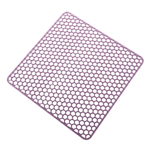 LOIRIIC Spülbecken-Schutzmatte,Zusammenklappbar rutschfeste SpüLbeckenmatte Silikon 34.5 * 34.5cm,Spülbeckenmatte Silikon Spülbeckeneinlage Eckig für Obst und Gemüse Schutz für Spülbecken Sink von LOIRIIC