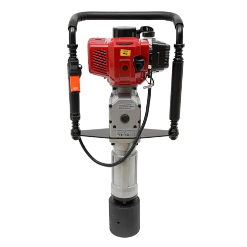 Pile Driver,2 Stroke 52CC Fence Post Hole Digger Gasoline,T-Post Treiber Fechten Picket Bauernhof Fechten Werkzeug für Gartenarbeit, Straßenzaun, Landwirtschaftliche Pile Driver,2 Stroke 52CC Fence Post Hole Digger Gasoline,T-Post Treiber Fechten Picket Bauernhof Fechten Werkzeug für Gartenarbeit, Straßenzaun, Landwirtschaftliche von LOIRIIC