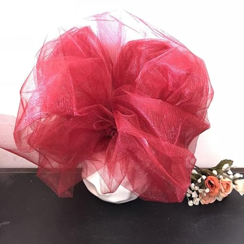 5m 10m Tüll Rollkristall Stoff Organza Tüll Roll Spool Hochzeit Dekoration Geburtstagsfeier Kinder Babyparty Hochzeitsdekorationen-Wine Rot, 75 cm x 10m 5m 10m Tüll Rollkristall Stoff Organza Tüll Roll Spool Hochzeit Dekoration Geburtstagsfeier Kinder Babyparty Hochzeitsdekorationen-Wine Rot, 75 cm x 10m von LOKAXXZU